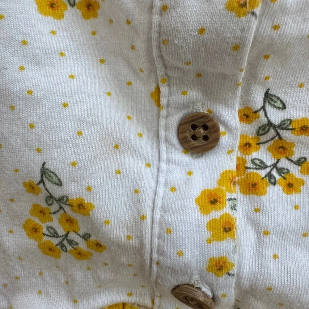 Carter's 18M Girls Short Sleeve Floral Baby Dress with Onesie Enclosure
